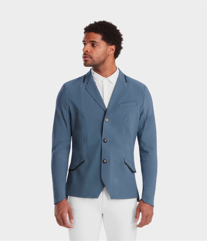 Men’s lightweight breathable riding jacket vintage indigo