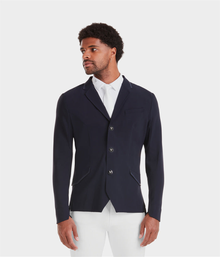 Men’s stretch performance riding coat black