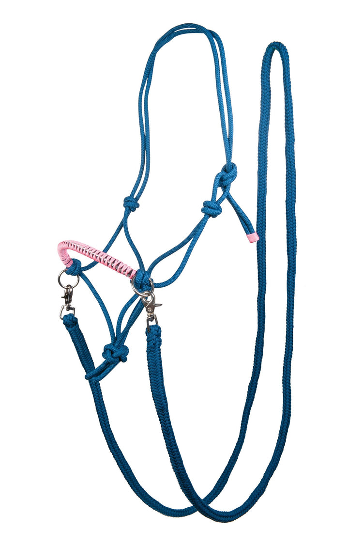 blue and pink halter