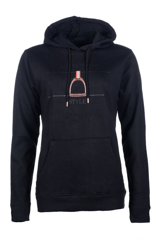 Equestrian hoodie with rose gold
