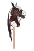 Brown and white hobby horse