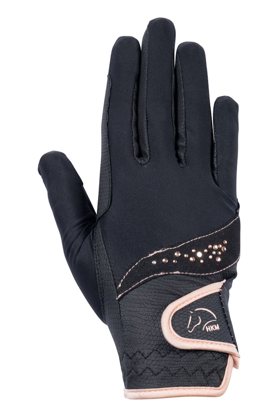 Rose Gold horse riding gloves