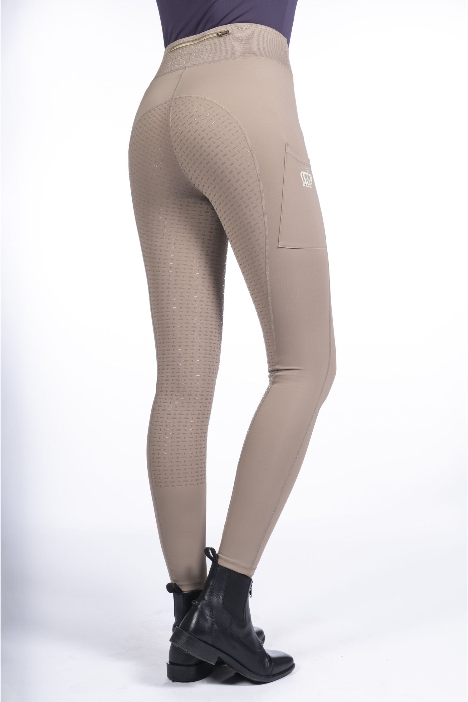 Taupe equestrian riding leggings