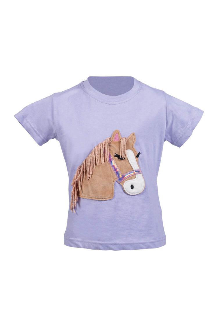 hkm kids t shirt lola fluffy with horse head motif