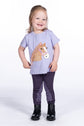 everyday kids riding top with soft fabric and horse design