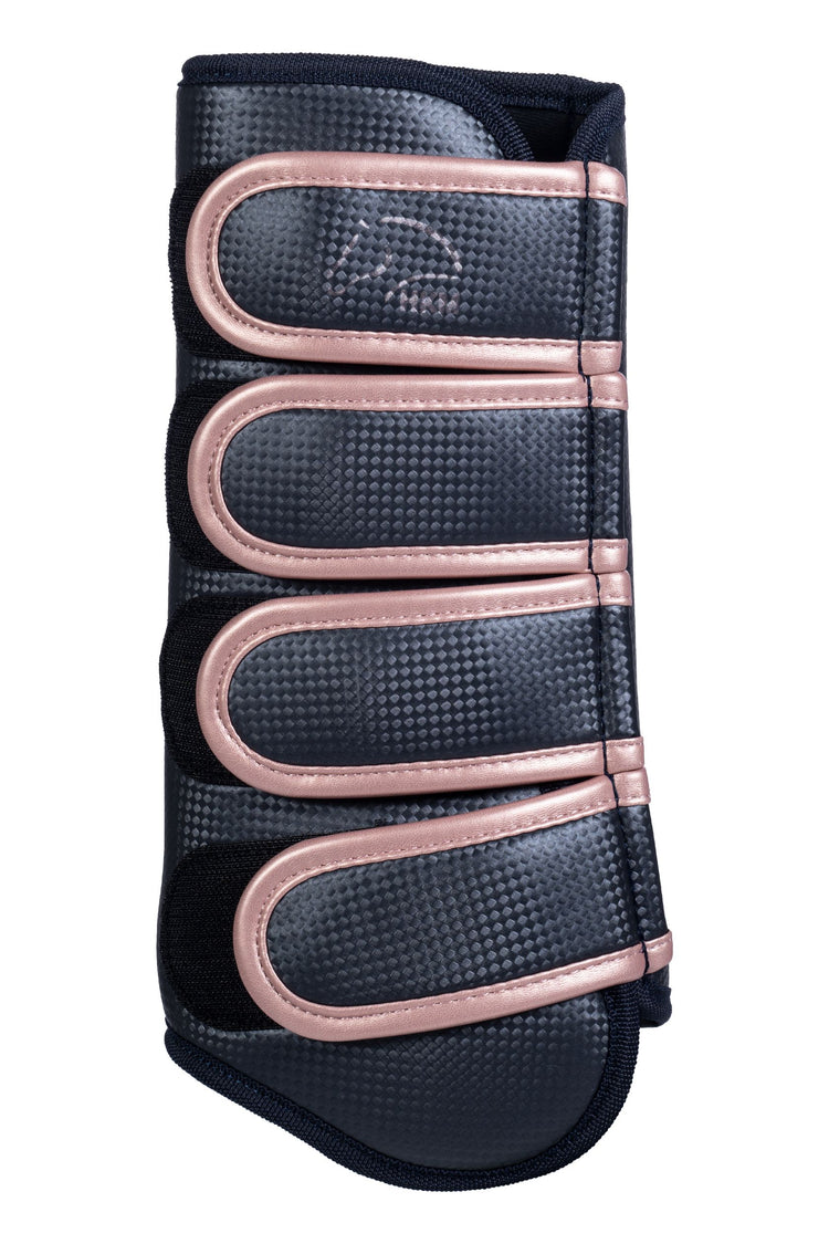 Rose gold leg protection for horses