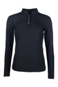 Black long sleeve base layer with buttons