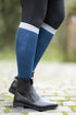 Long horse riding socks in blue