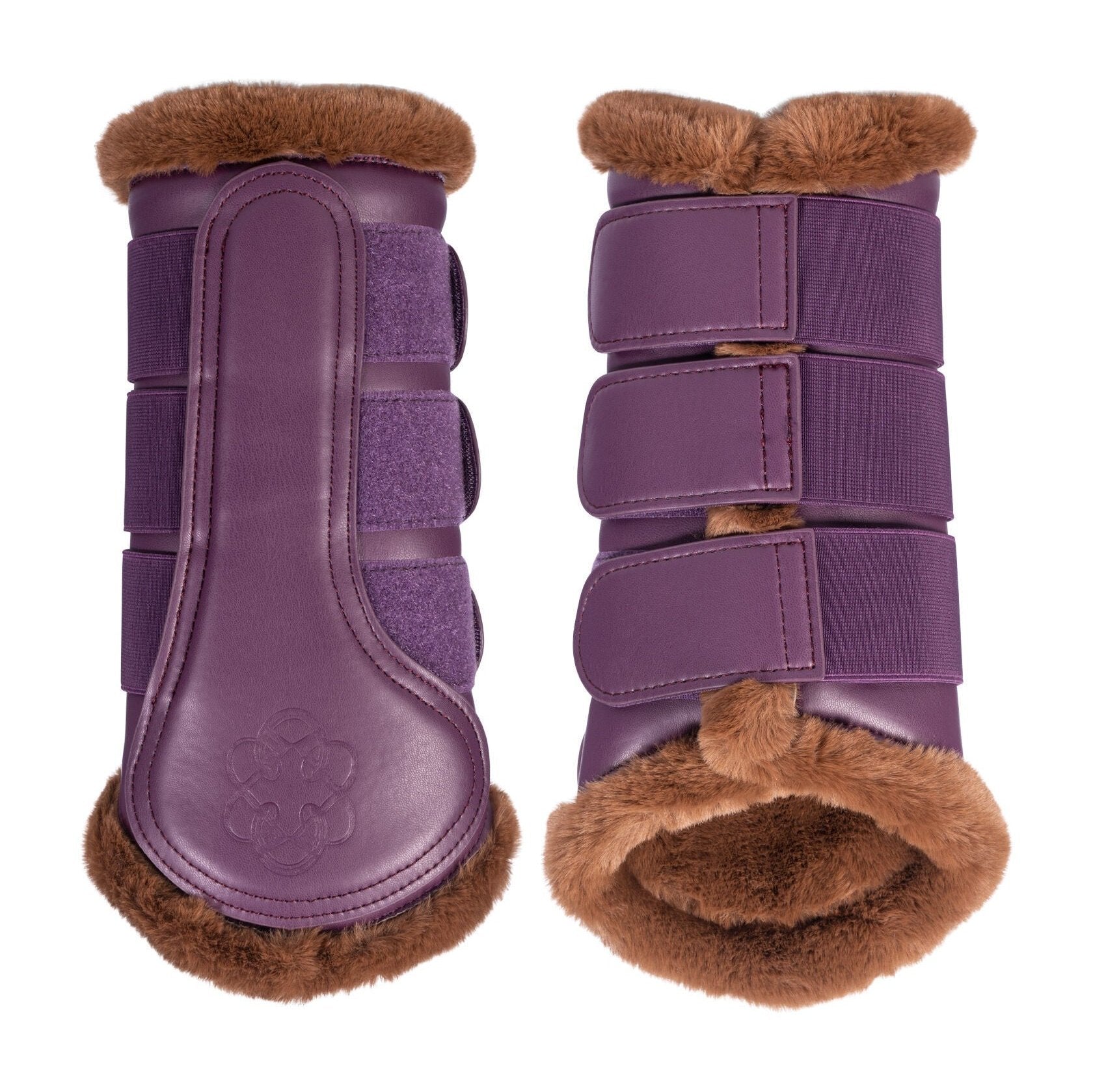 Purple brushing boots best sale