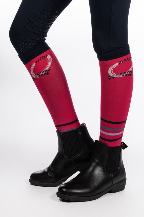 pink riding socks