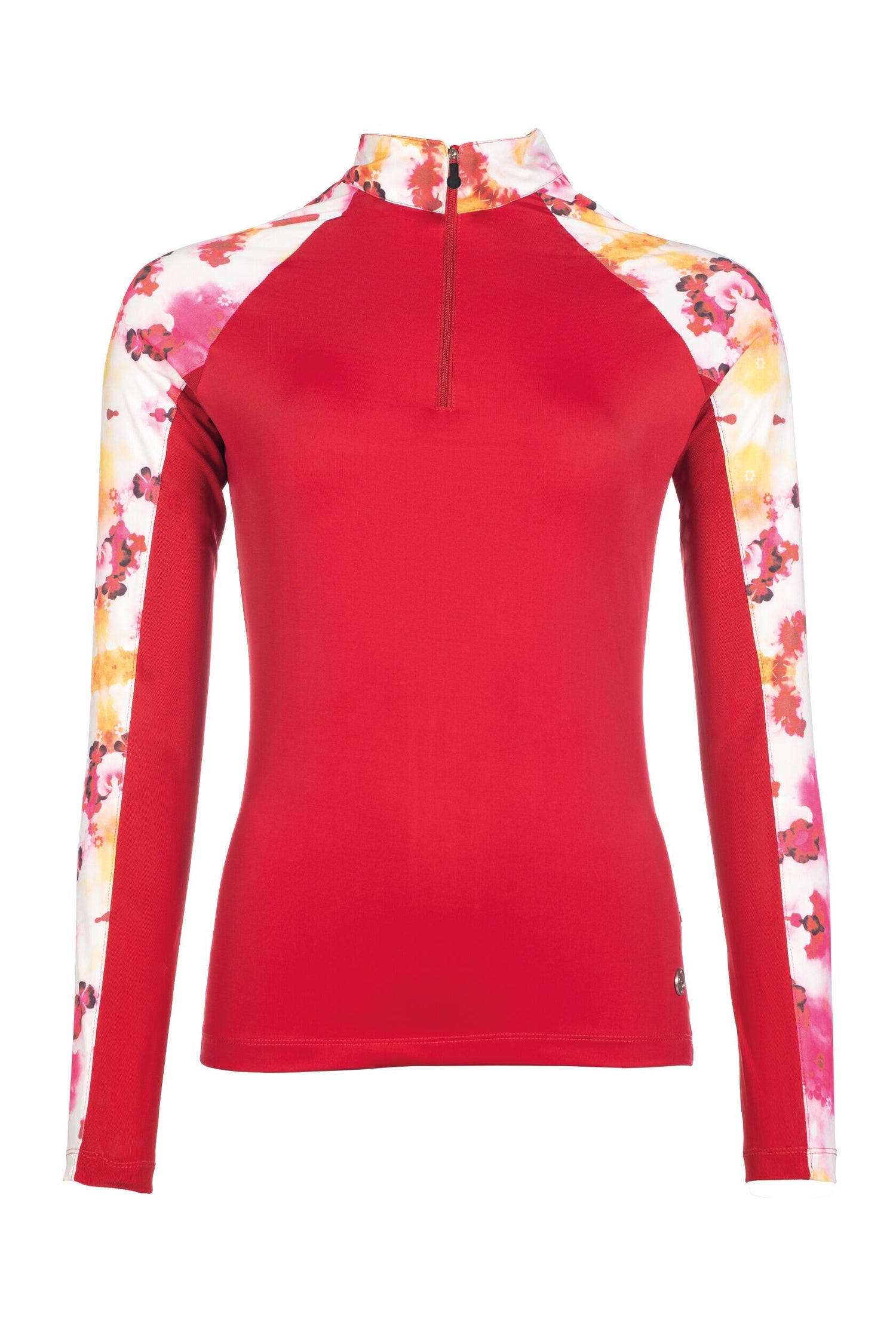 functional shirt essentials flower tailored fit with floral design red