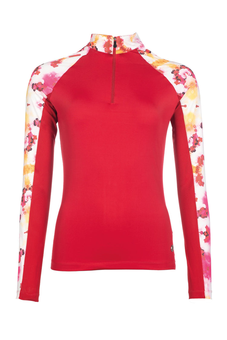 functional shirt essentials flower tailored fit with floral design red