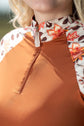 lightweight riding shirt with sun protection and mesh fabric copper