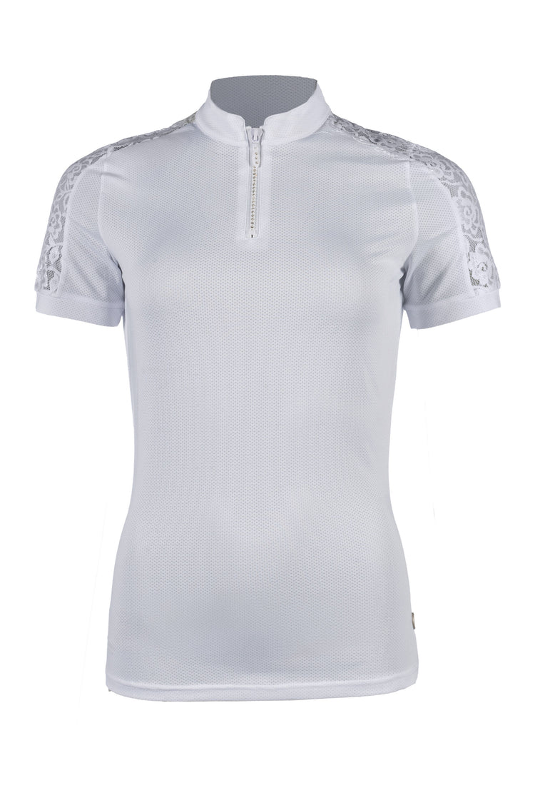 Cheap white competition shirt for dressage