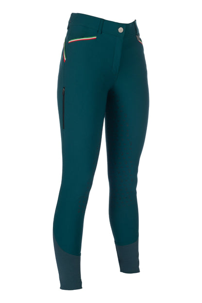 Dark green full grip breeches