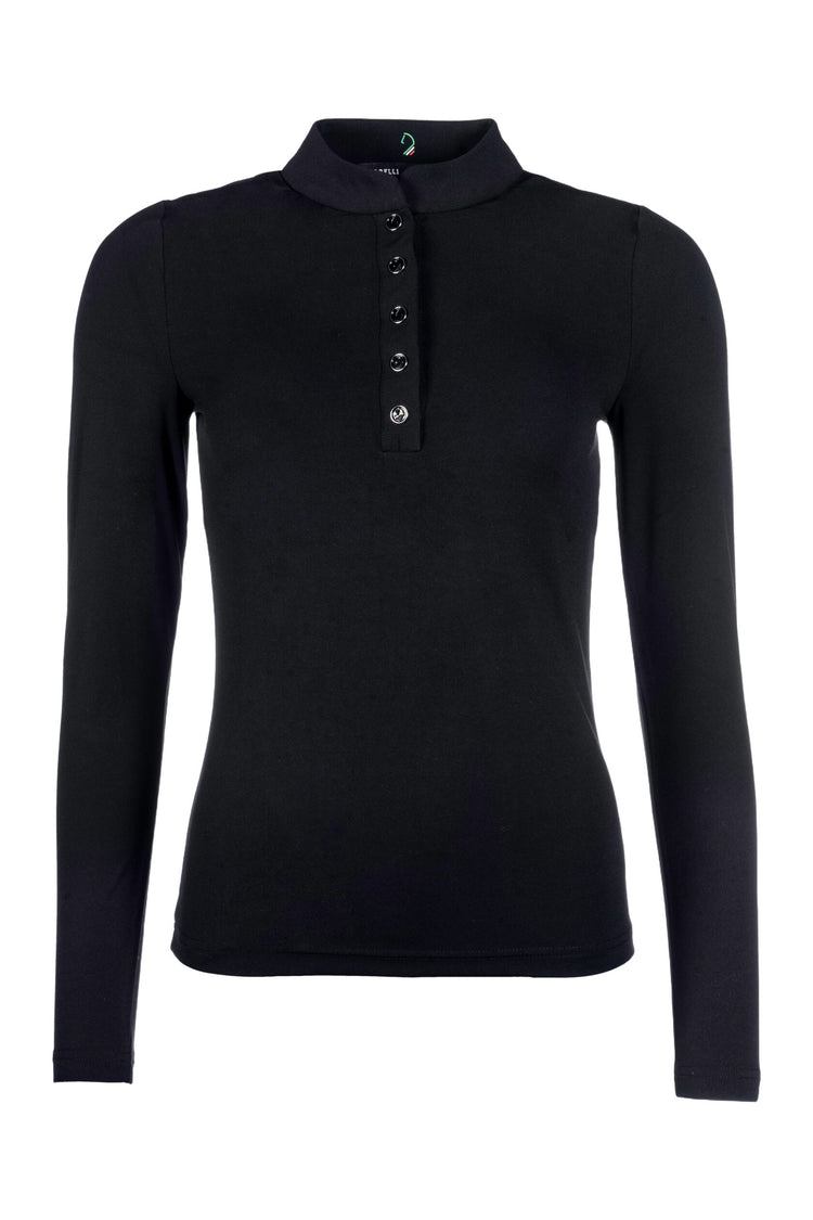 Equestrian long sleeve training shirt black