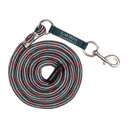 Green and bordeaux horse lead