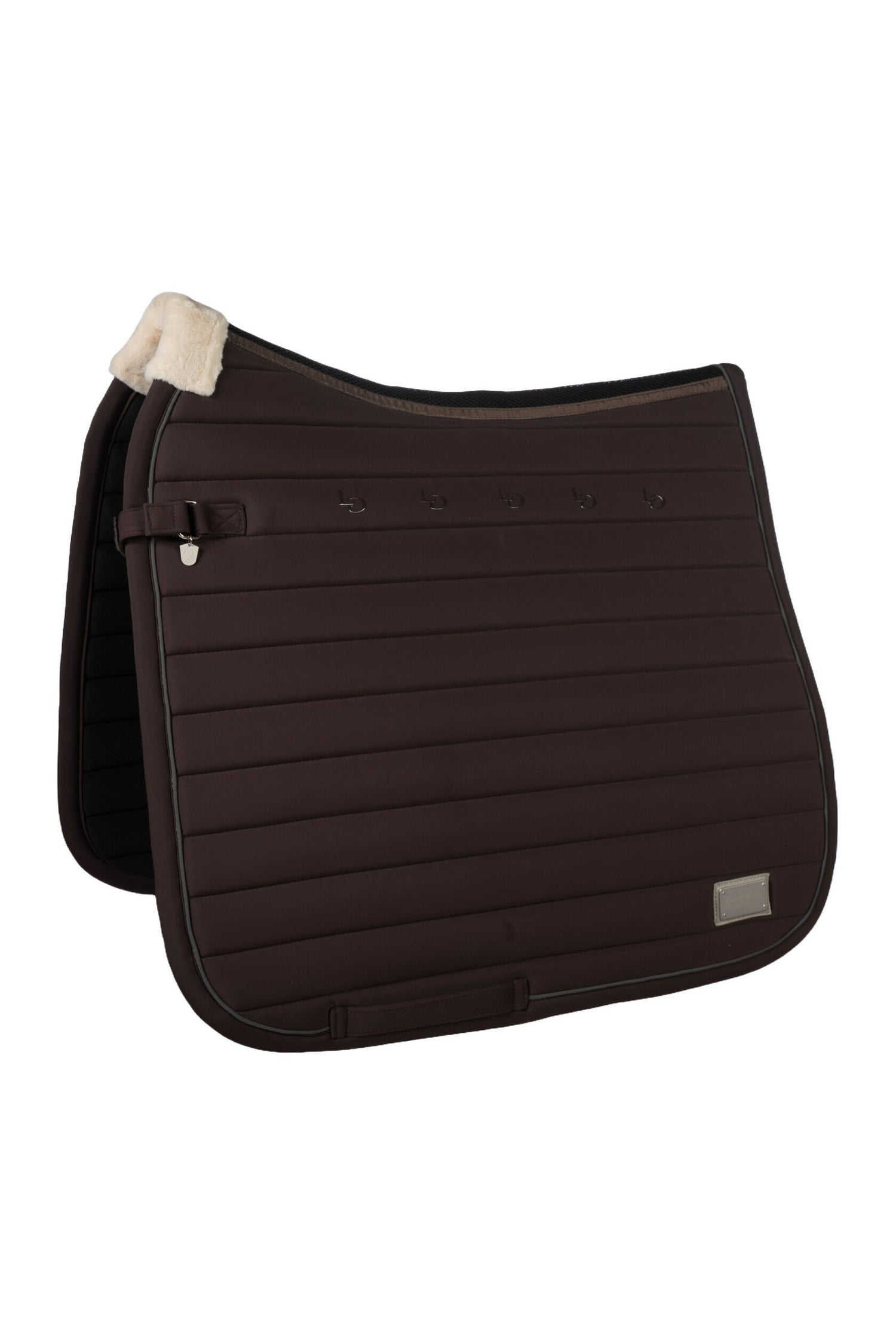 anti-slip saddle pad dark brown