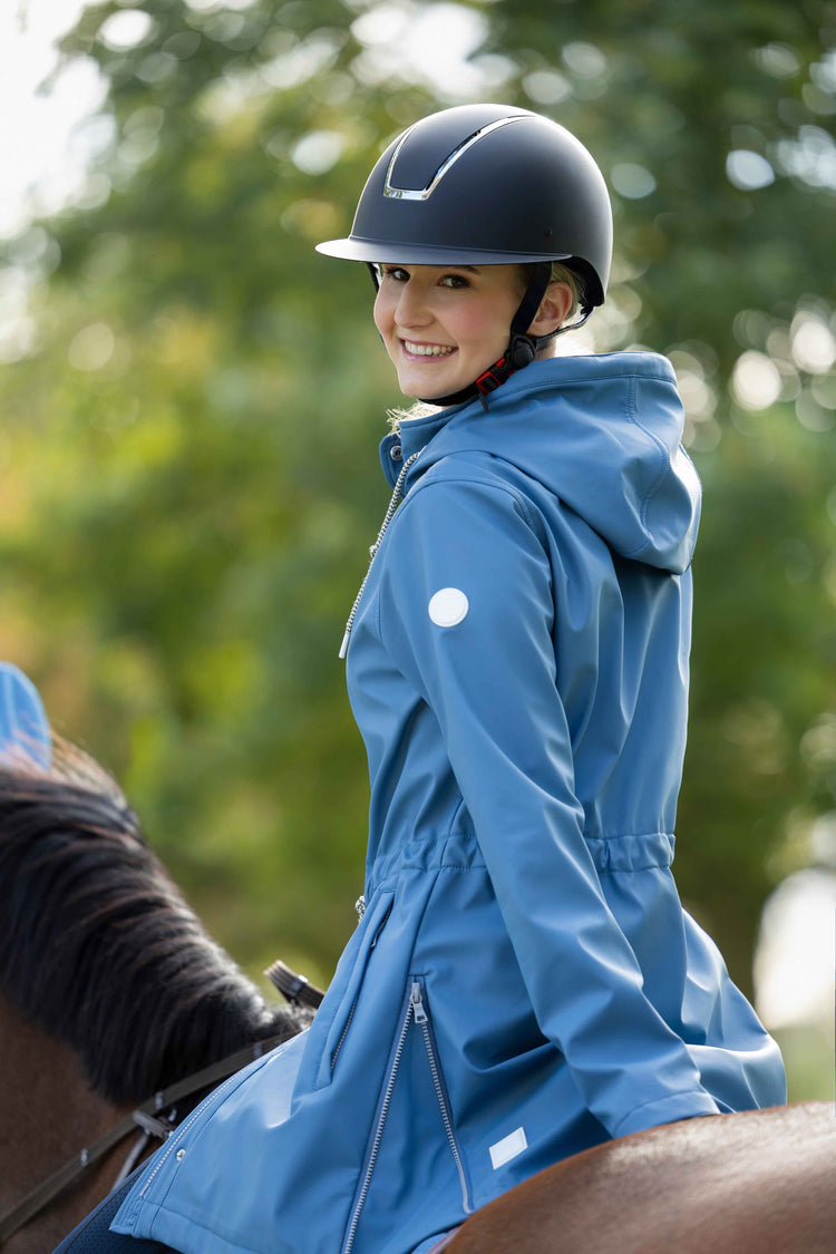 Functional HKM riding jacket with zippered vents on the sides for optimal ventilation