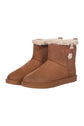 Warm stable boots with suede optic and strong PVC sole camel