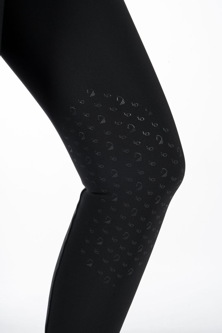 Black knee patch horse riding breeches