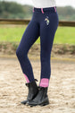 Riding leggings with horse motif