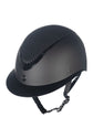 Lightweight riding helmet with ventilation and crystal details