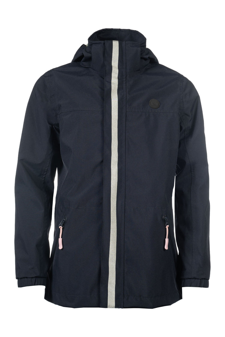 hkm kids rain jacket cloudy waterproof with taped seams blue
