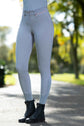 Light grey horse riding breeches with rose gold 