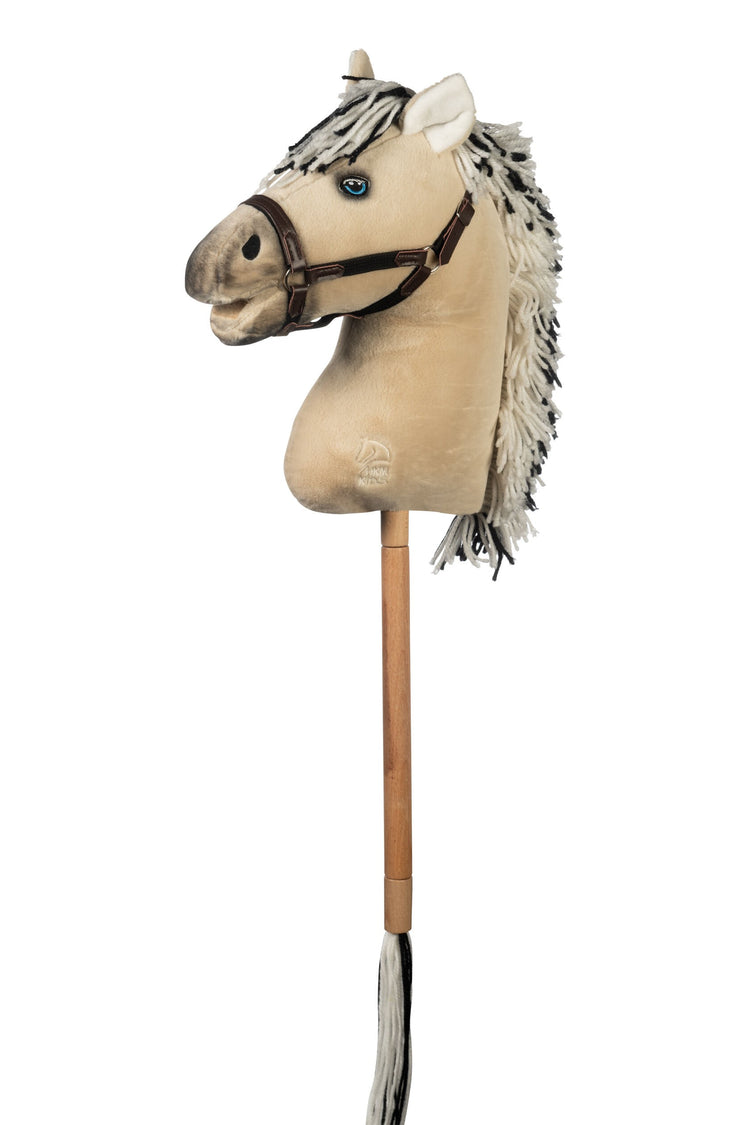 Cream and black hobby horse