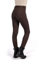 Warm children’s horse riding leggings brushed inside for comfort brown