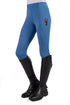 HKM Kids Riding Leggings Mia silicone full seat in blue