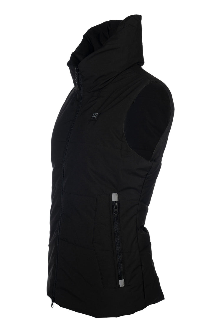 heated riding vest with power bank and adjustable temperature black