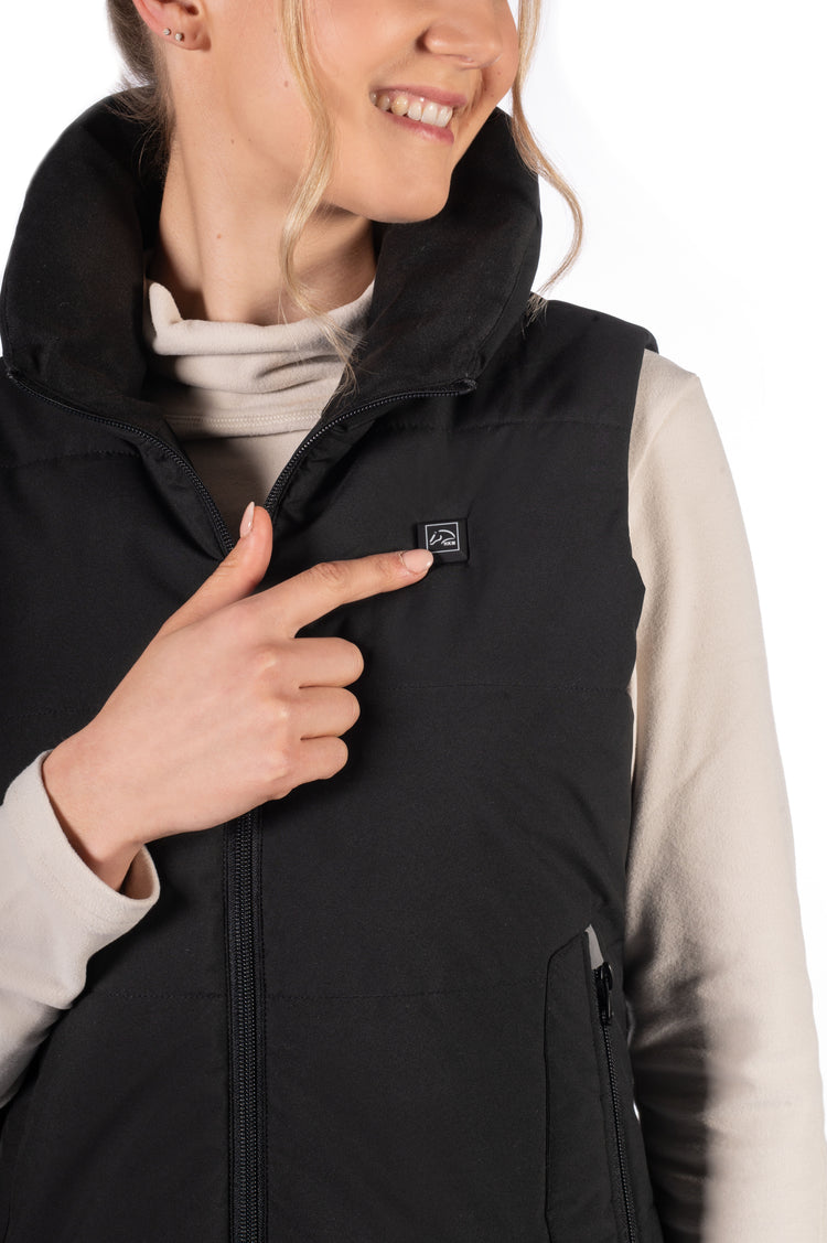 hkm canada heated riding vest with power bank included