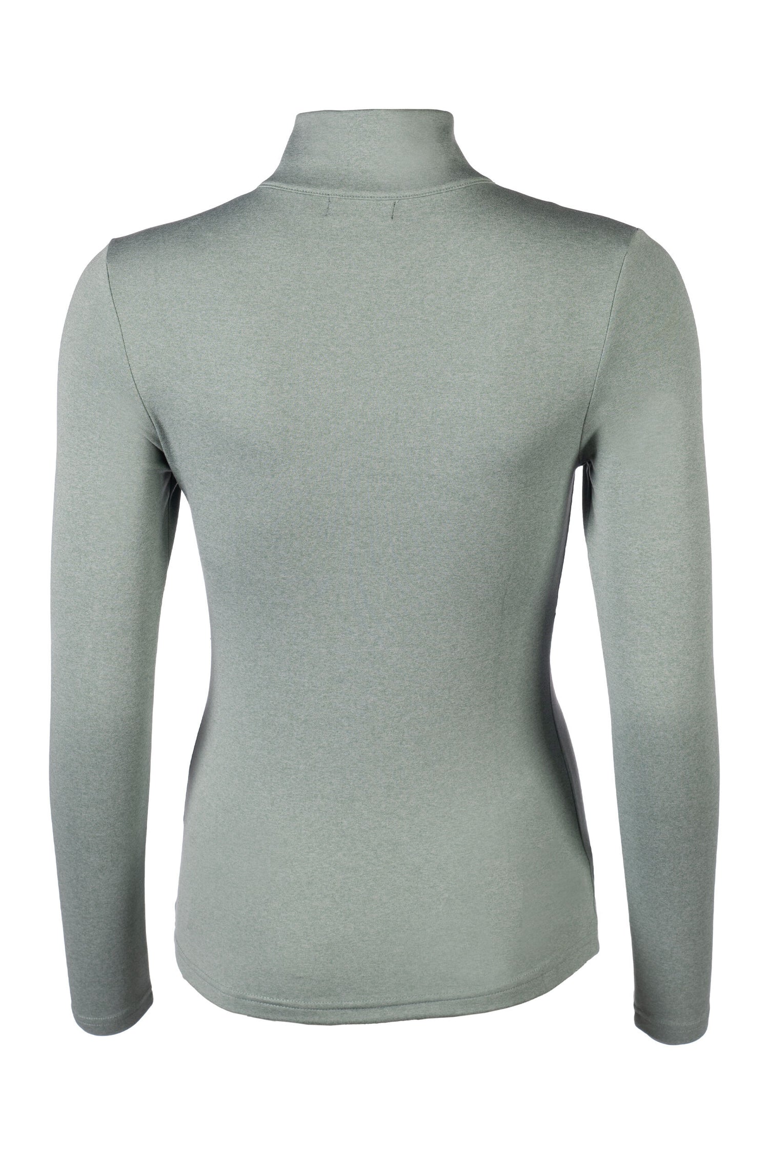 hkm supersoft II melange shirt with sporty zip collar