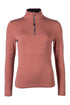 hkm supersoft II melange riding shirt brushed inside copper