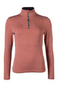 hkm supersoft II melange riding shirt brushed inside copper