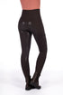 comfortable elastic riding legging with silicone full seat