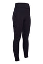 insulated riding legging with silicone full seat and grip deepblue