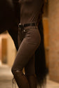 silicone full seat breeches brown