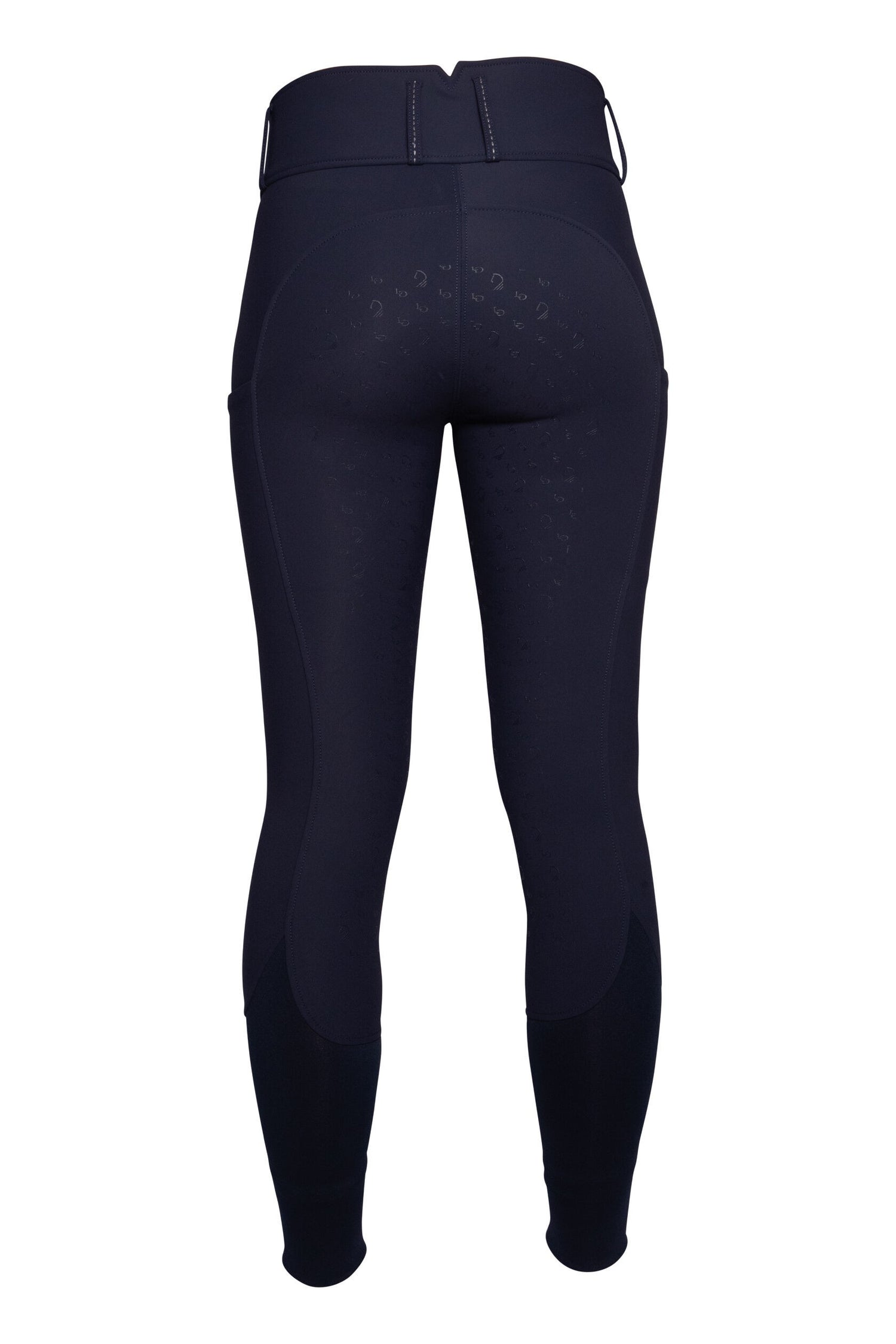 decorative stitching breeches blue