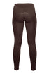 equestrian leggings bi elastic material with mobile phone pocket brown