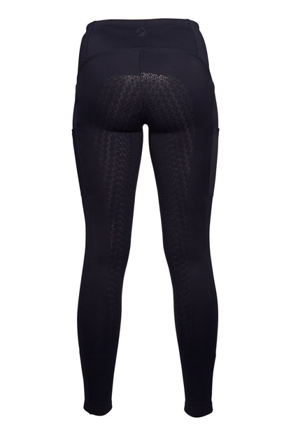 lauria garrelli riding leggings arezzo with silicone full seat blue 