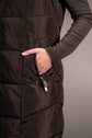 horse riding vest dark brown