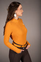 Comfortable long sleeve cotton mustard