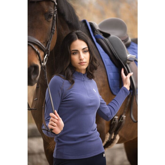 Tailored fit long sleeve navy 