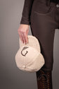 Warm winter cap horse beige