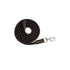 Horse rope with leather ends dark brown