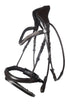 lauria garrelli anatomical bridle with swedish noseband dark brown
