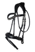 anatomical bridle swedish noseband soft leather horse bridle black